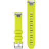 Ремешок сменный GARMIN QUICKFIT 22 WATCH BANDS AMP YELLOW SILICONE STRAP 11637